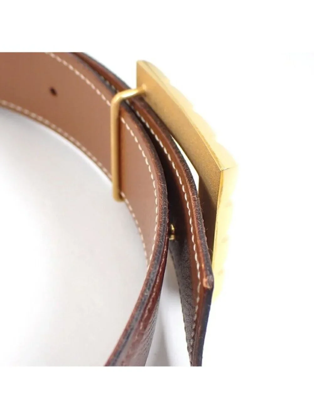 Hermes Belt Round Gold